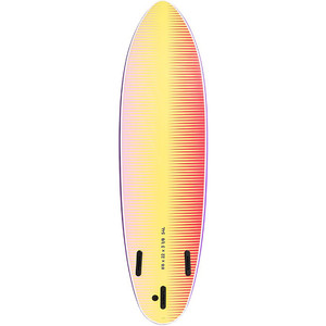 2019 Quiksilver EuroGlass Diskuter Softboard 6'6 "Surfboard Kana Lilla EGLSOFTD66